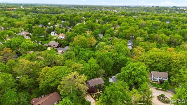 14590 Ansonborough Ct, Chesterfield, MO 63017 - drone / aerial view of a heavily wooded area