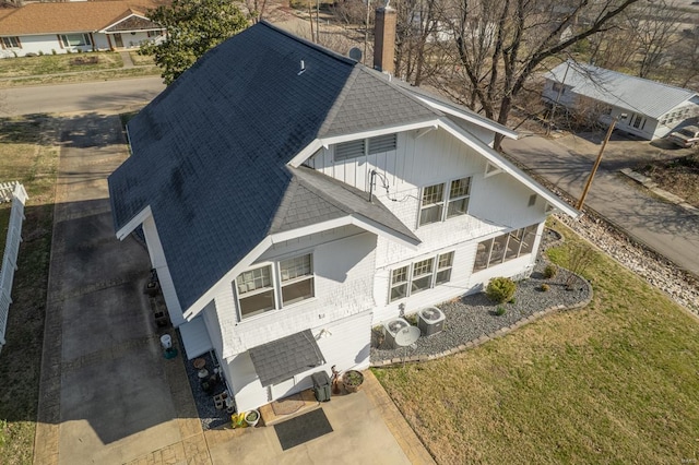 view of subject property