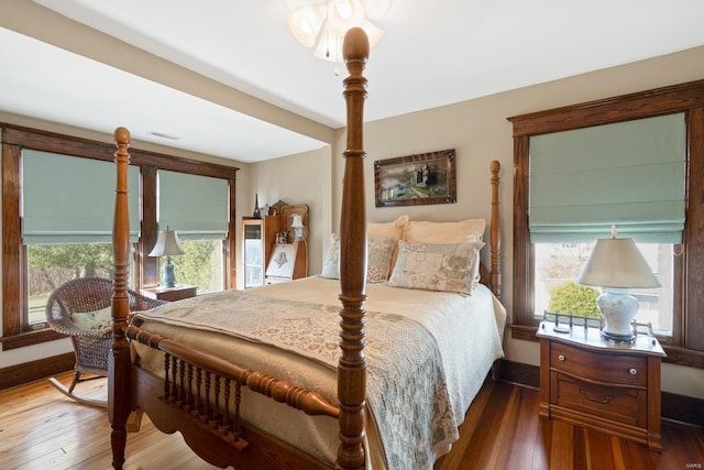 bedroom featuring hardwood / wood-style floors