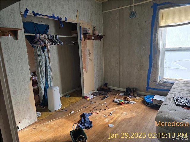 514 NW Washington St, Meredosia, IL 62665 - unfurnished bedroom with wood finished floors