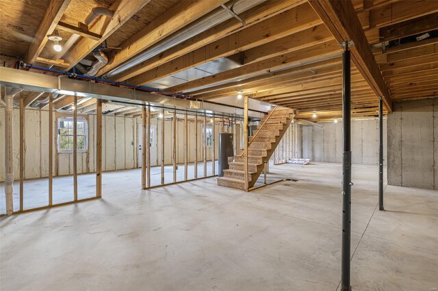 308 Blackberry Ln, Bismarck, MO 63624 - basement with stairs