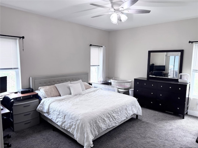 1564 Mandy Ln, Barnhart, MO 63012 - carpeted bedroom with multiple windows and ceiling fan