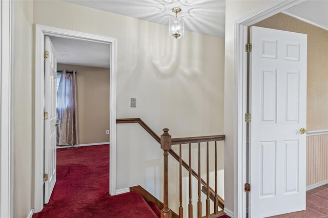 29 Park Charles Blvd N, Saint Peters, MO 63376 - corridor featuring an upstairs landing, carpet, and baseboards