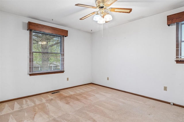 29 Park Charles Blvd N, Saint Peters, MO 63376 - empty room featuring healthy amount of natural light, carpet floors, a ceiling fan, and baseboards