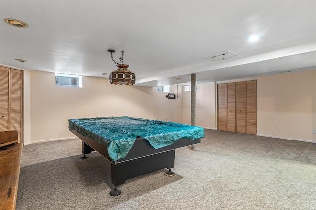 29 Park Charles Blvd N, Saint Peters, MO 63376 - game room with carpet flooring, billiards table, and baseboards
