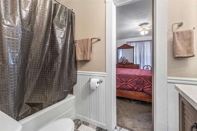 8 Donald St, Park Hills, MO 63601 - ensuite bathroom featuring a wainscoted wall and toilet