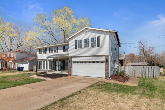 7 Beavertail Ct, Florissant, MO 63033 - traditional-style home featuring brick siding, concrete driveway, and a garage