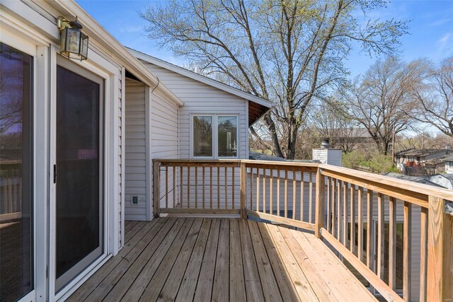 7 Beavertail Ct, Florissant, MO 63033 - view of wooden deck