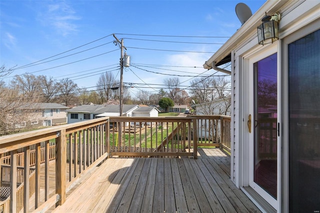 7 Beavertail Ct, Florissant, MO 63033 - wooden terrace with a residential view