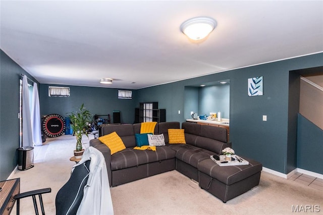 9 Shelby Crest Ct, Ofallon, MO 63366 - living room with carpet flooring and baseboards