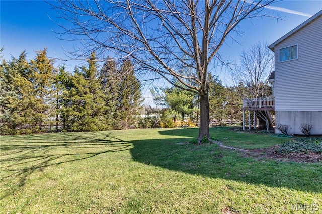 9 Shelby Crest Ct, Ofallon, MO 63366 - view of grassy yard featuring a deck