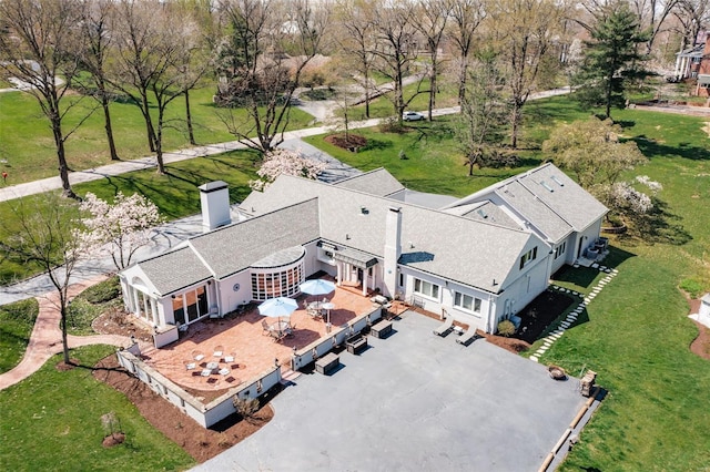view from above of property