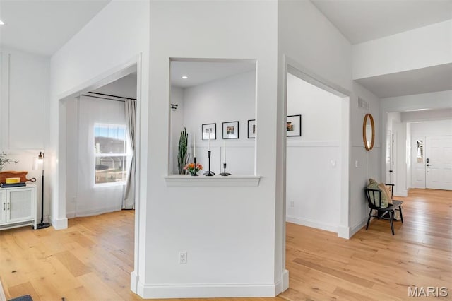 1154 Bloomfield Dr, Eureka, MO 63025 - corridor with wood finished floors, recessed lighting, and baseboards