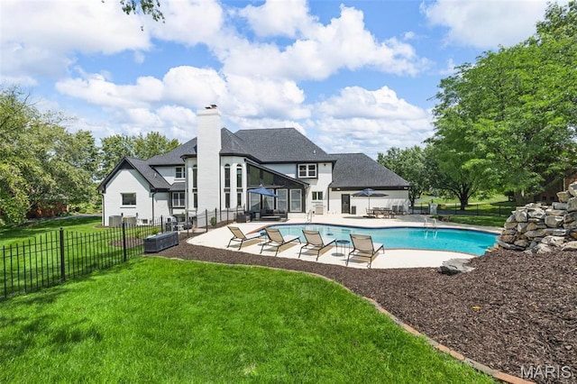 13516 Weston Park Dr, Saint Louis, MO 63131 - view of swimming pool with a patio