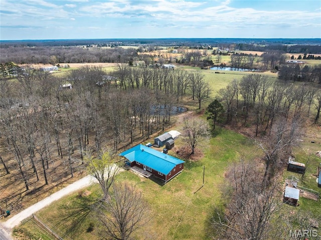 4434 County Road 4110, Salem, MO 65560 - aerial view of sparsely populated area featuring a large body of water