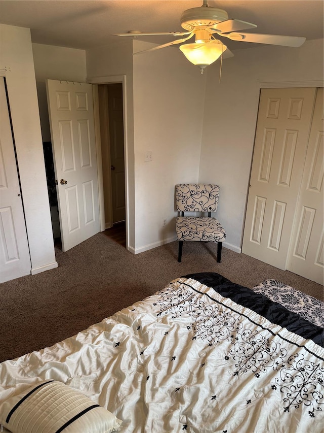 16 Wood St, Park Hills, MO 63601 - carpeted bedroom featuring ceiling fan and baseboards