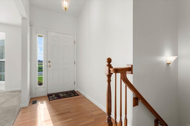 1719 Ambrose Terrace Dr, Swansea, IL 62226 - entrance foyer with light wood-style flooring and baseboards