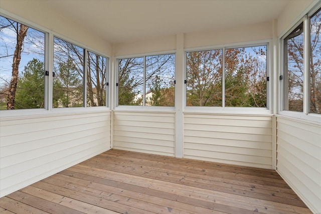 1719 Ambrose Terrace Dr, Swansea, IL 62226 - unfurnished sunroom with hardwood / wood-style flooring