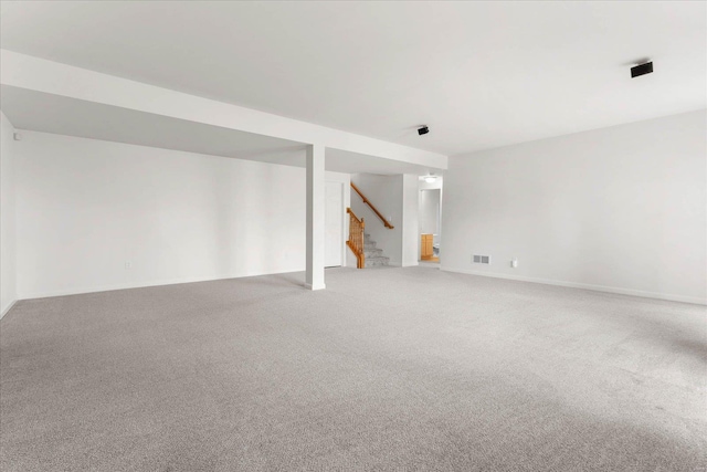 1719 Ambrose Terrace Dr, Swansea, IL 62226 - finished basement featuring light colored carpet and stairs
