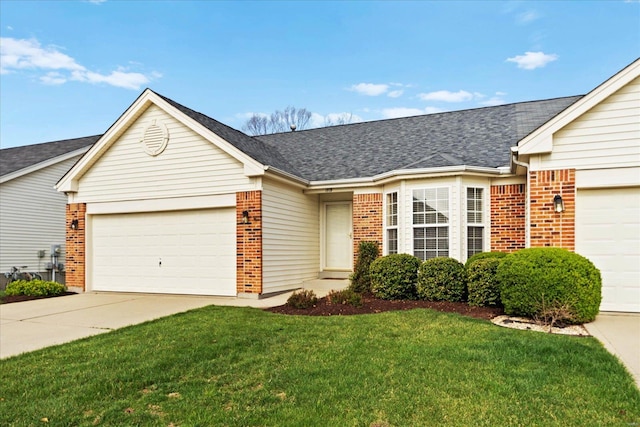 1719 Ambrose Terrace Dr, Swansea, IL 62226 - view of front of house with a garage, brick siding, and driveway