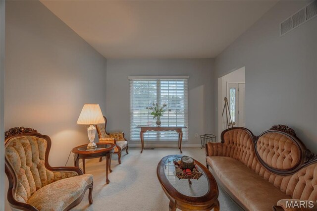 1005 Highland Estates Dr, Wentzville, MO 63385 - sitting room featuring carpet flooring and baseboards
