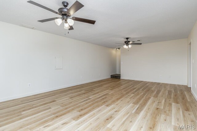 212 Tremont Dr, Waynesville, MO 65583 - empty room with light wood-style flooring, a ceiling fan, and baseboards