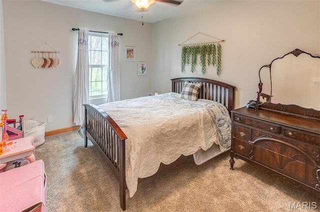 5829 Marine Rd, Alhambra, IL 62201 - bedroom with carpet flooring and ceiling fan