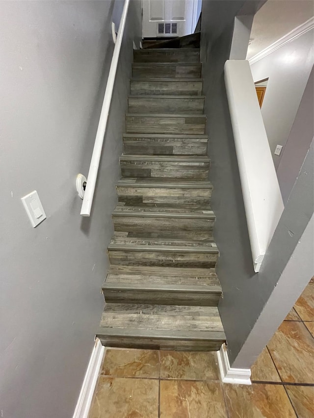 769 Walton Ave Unit 3, Saint Louis, MO 63108 - stairs featuring baseboards