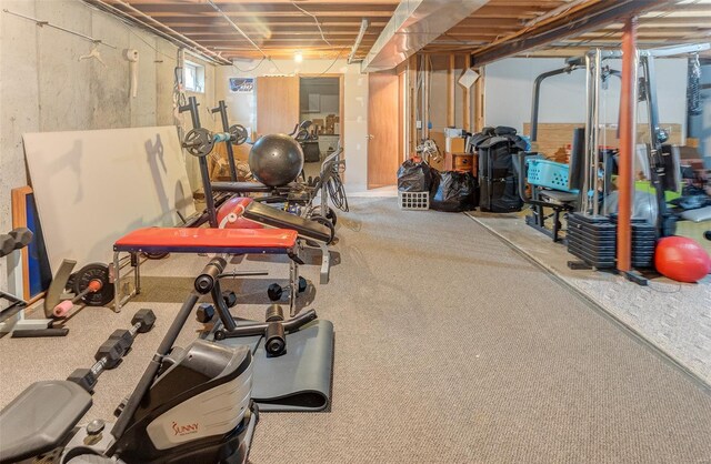 view of exercise room