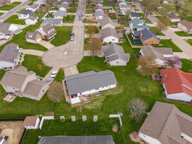 aerial perspective of suburban area