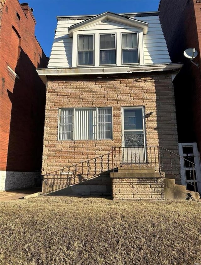 3449 Chippewa St, Saint Louis, MO 63118 - view of home's exterior with brick siding