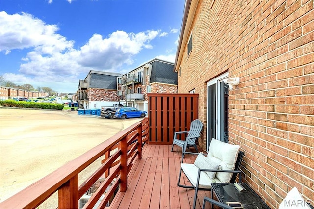 10161 Squire Meadows Dr Unit C, Saint Louis, MO 63123 - view of wooden terrace