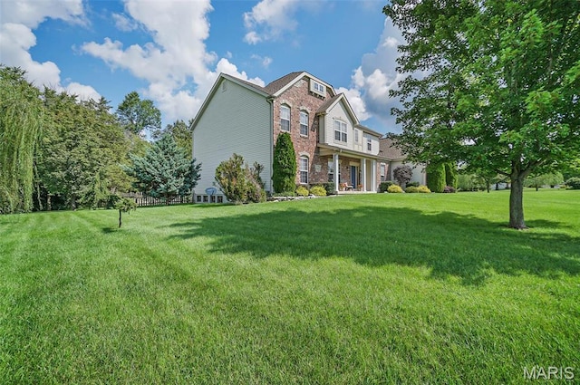 221 Stoneledge Ct, Marthasville, MO 63357 - view of front of house with brick siding and a front lawn