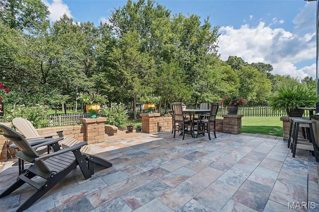 221 Stoneledge Ct, Marthasville, MO 63357 - view of patio / terrace with outdoor dining area