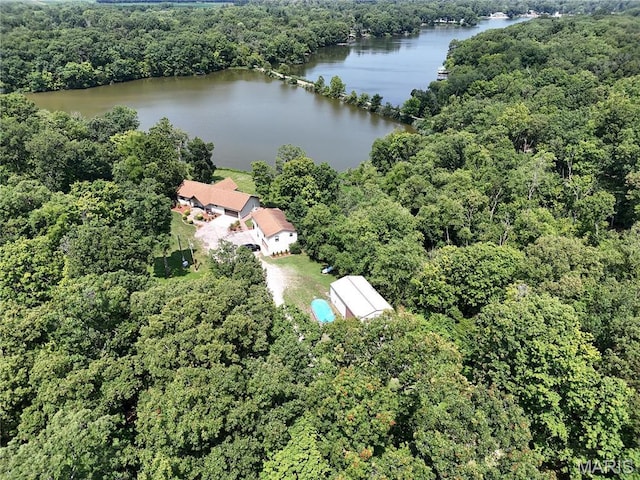 3448 Levee Rd, Centralia, IL 62801 - aerial overview of property's location featuring a heavily wooded area and a nearby body of water