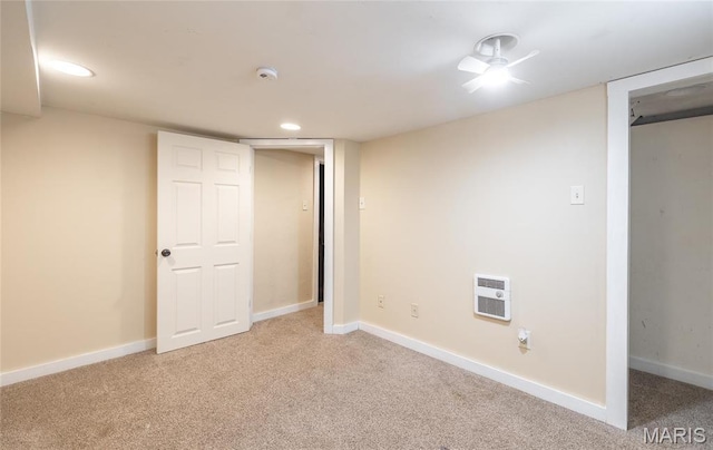 11 Rolla Gardens Dr, Rolla, MO 65401 - finished basement with carpet flooring, recessed lighting, and heating unit