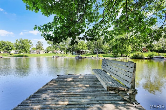 135 Hollyhock Ln, Edwardsville, IL 62025 - dock area with a water view