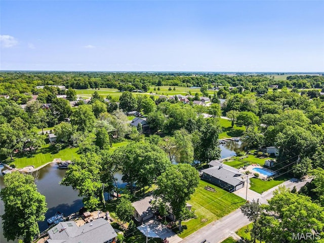 135 Hollyhock Ln, Edwardsville, IL 62025 - bird's eye view of a large body of water