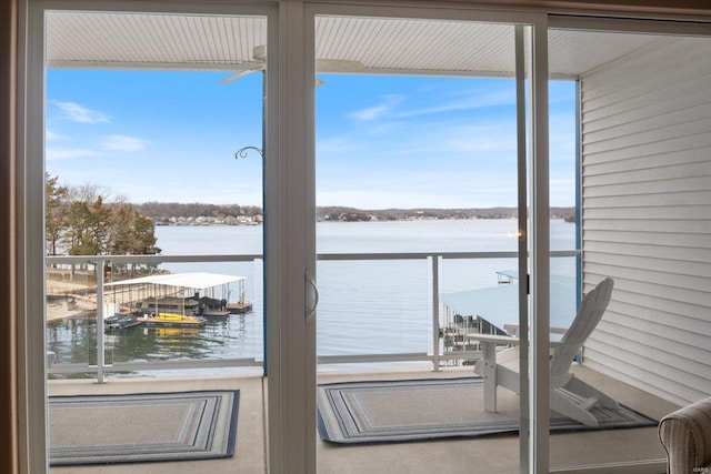 18011 Blue Anchor Dr Unit 132, Gravois Mills, MO 65037 - doorway with a water view