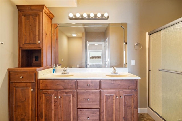 18011 Blue Anchor Dr Unit 132, Gravois Mills, MO 65037 - full bath featuring double vanity and a shower stall