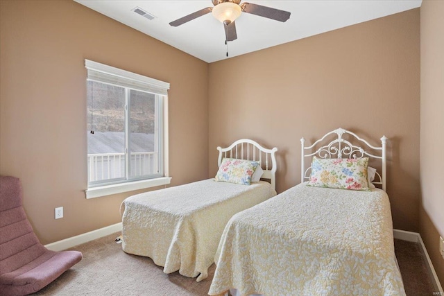 18011 Blue Anchor Dr Unit 132, Gravois Mills, MO 65037 - bedroom with carpet floors, baseboards, and a ceiling fan