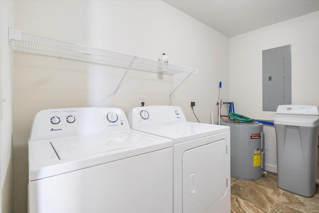18011 Blue Anchor Dr Unit 132, Gravois Mills, MO 65037 - laundry room with electric panel and washer and clothes dryer