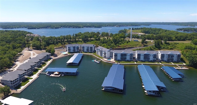 18011 Blue Anchor Dr Unit 132, Gravois Mills, MO 65037 - drone / aerial view of apartment complex / building and a nearby body of water