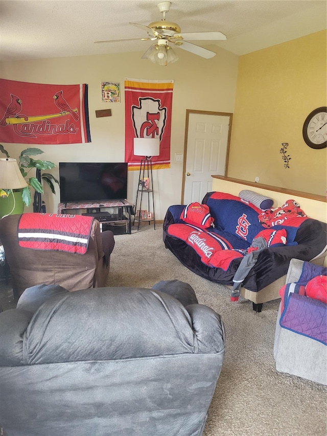 100 Grand Central Dr, Union, MO 63084 - living room with carpet flooring and a ceiling fan