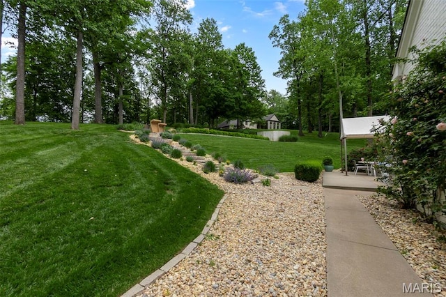 323 White Oaks Ln, Cape Girardeau, MO 63701 - view of green lawn featuring view of wooded area