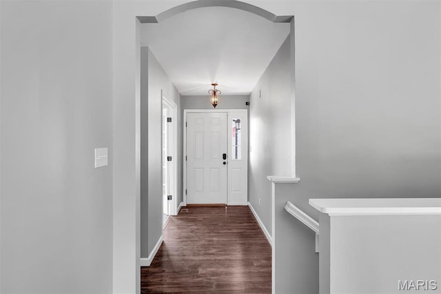 283 Sonnet Cir, Wentzville, MO 63385 - corridor featuring wood finished floors and baseboards