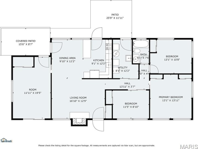 1500 Ridgewood Dr, Saint Louis, MO 63126 - floor plan / room layout