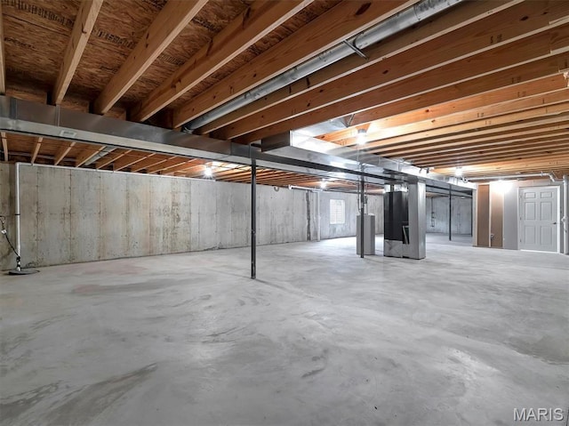 602 S Ballas Rd, Saint Louis, MO 63122 - unfinished basement with heating unit