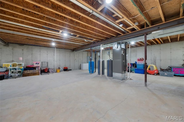13160 Mammoth Rd, De Soto, MO 63020 - unfinished basement featuring heating unit