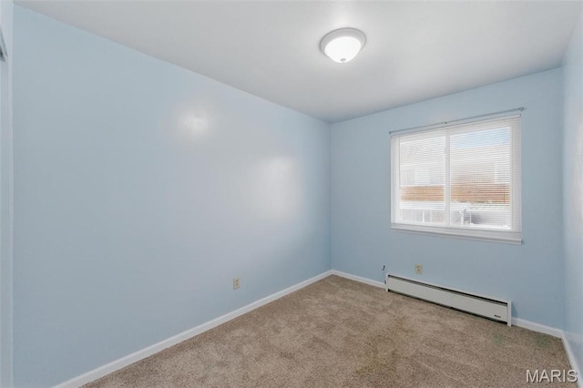 10660 Carroll Wood Way, Saint Louis, MO 63128 - unfurnished room with a baseboard heating unit, carpet flooring, and baseboards